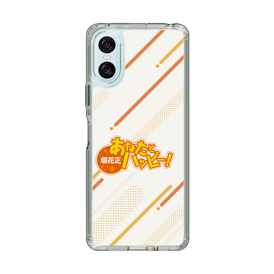 スリムプロテクションケース［ 「垣花正あなたとハッピー！」ロゴ・ホワイト ］