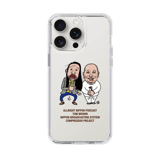 スリムプロテクションケース［ オールナイトニッポンPodcast[トム・ブラウン] クリア ］