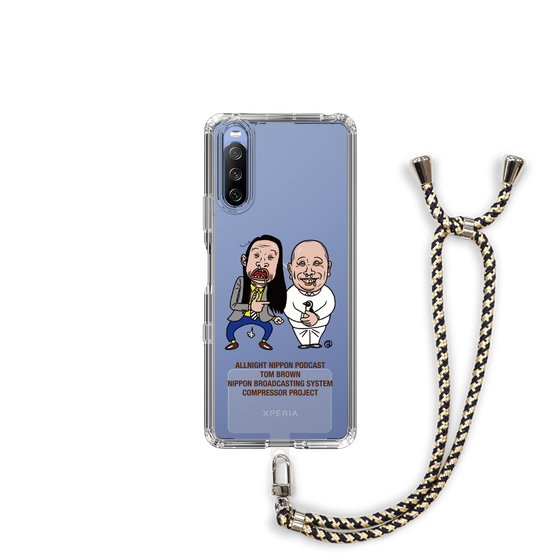 スリムプロテクションケース+ハンドストラップ［ オールナイトニッポンPodcast[トム・ブラウン] クリア ］