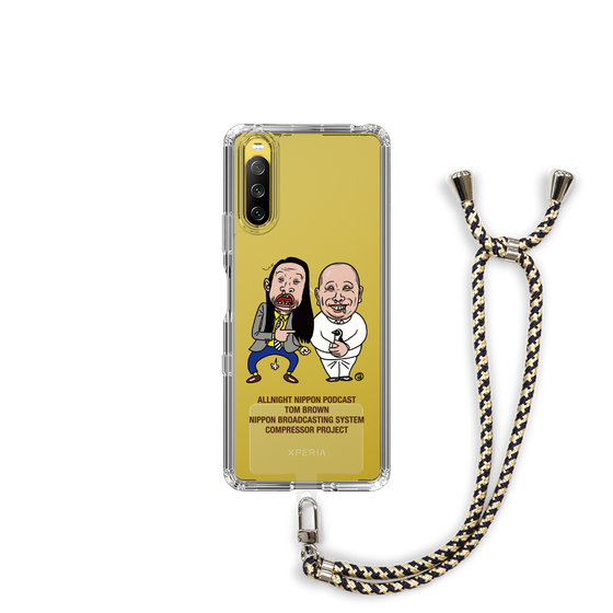 スリムプロテクションケース+ハンドストラップ［ オールナイトニッポンPodcast[トム・ブラウン] クリア ］